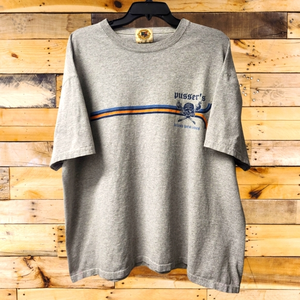 Pusser’s T-Shirt Pirate Tee‎ British West Indies Size XL Gray Made in USA 90's